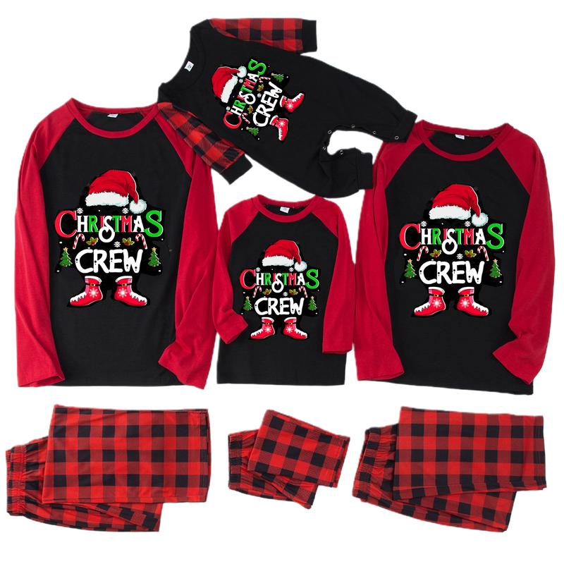 Family Christmas Pajamas Matching Sets Xmas Matching Pjs for Adults Kids Holiday Home Xmas Family Sleepwear Set